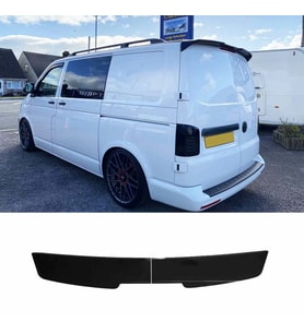 Vw Transporter T6 boyalı spoiler (Pianoblack) 2015 sonrası (2 bagaj kapılı))