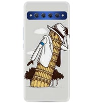 TCL 10 Plus Kılıf Desenli Silikon Black in the Woman