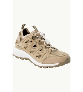 Jack Wolfskin 4051351 Woodland 2 Hybrid Low Sand Dune Kadın Aqua Ayakakbı (Bej)