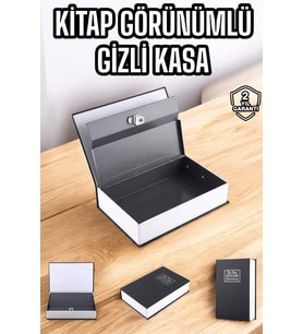 Gizli Kasa İngilizce Sözlüğü Kitap tasarımlı Anahtarlı Gizli Mini Çelik Kasa Kilitli