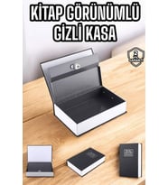 Gizli Kasa İngilizce Sözlüğü Kitap tasarımlı Anahtarlı Gizli Mini Çelik Kasa Kilitli