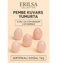 Sertifikalı Pembe Kuvars Yumurta Doğal El Taşı – Büyük Boy Aşk ve Huzur Frekansı Taşı (Çok Renkli)