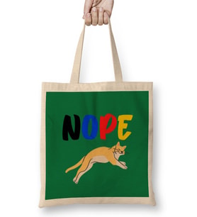 Funny Cat Lover Gifts For Women Men Kids Bez Çanta Uzun Saplı