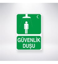 Güvenlik Duşu 21x28 Arkası Yapışkanlı Levha