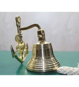 Pirinç Duvara Asmalı Çapalı Çan