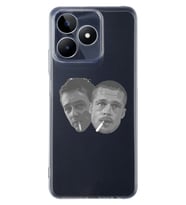 Realme C53 Uyumlu Fight Club Desenli Şeffaf Telefon Kılıfı