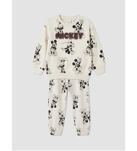 LCW baby Gri Mickey Mouse Baskılı Erkek Bebek Takım