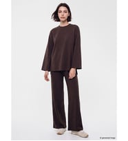 LCW Comfort Kahverengi Taşlı Geniş Paça Kadın Eşofman Altı