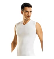 Namaldı Erkek Likralı V Yaka Sıfır Kol Body Atlet Fanila 188- 3 Adet (Beyaz)
