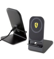 Ferrari Orjinal Lisanslı Katlanabilir Baskılı Shield Logolu Standlı Magnetik Kablosuz Şarj Standı