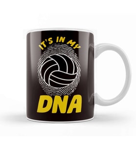 Volleyball DNA Team Coach Beach Volleyball Player Setter Kupa Bardak Porselen