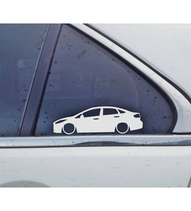 Fiesta Sedan mk7 Kelebek Cam Oto Sticker 17 CM 2 Adet