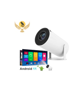 Yüksek Çözünürlükli Taşınabilir Android Projeksiyon Cihazı, Bluetooth ve Wi-Fi ile Ev Sineması
