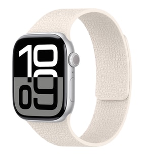 Apple Watch 10 46mm Uyumlu Zore KRD-136 Kabartma Desenli Silikon Kordon