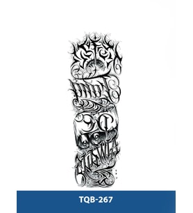 TQB-267 YAZILI GEÇİCİ KOL DÖVMESİ-TATTO