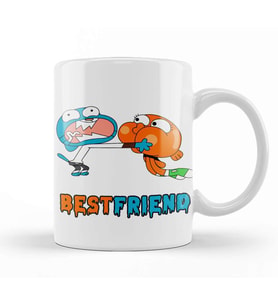 Gumball Darwin Çılgın Best Friends Kupa Bardak Porselen