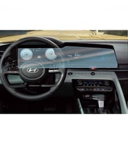 Hyundai Elantra Ekran Koruyucu Dijital Gösterge Multimedya (Şeffaf)