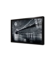 Manhattan Gece Çerçeveli Cam Tablo