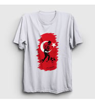 Presmono Unisex Beyaz 19 Mayıs 29 Ekim 10 Kasım Atatürk Kocatepe T-Shirt 501159tt