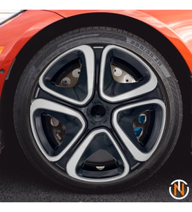 Chevrolet Celebrity 15 İnç Jant Kapağı (Takım) Siyah Gri C102