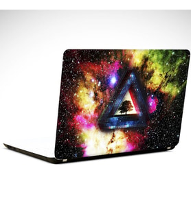 Galaksi ve Ağaç Laptop Sticker 19 inch (40,5X27CM)