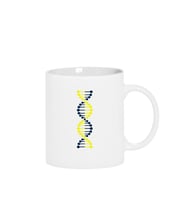 Sarı Lacivert Dna Beyaz Kupa Bardak
