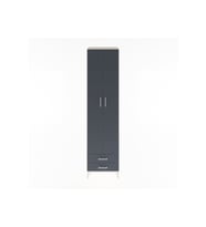Hyperion Dolap 6 Raflı 2 Çekmeceli 2 Kapaklı 60x44x243 Aytaşı-Antrasit
