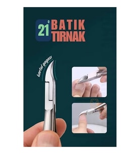 Tırnak Batık Makası Pedikür Makası Paslanmaz Çelik Profesyonel