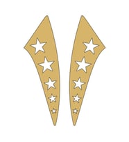 Cg Gold Yıldızlı Çamurluk Yan Sticker