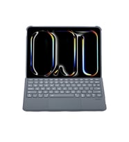 Apple T5504D iPad Pro 11 (2024) Kılıf Palermo Ledli Klavyeli Standlı Tablet Kılıfı - Siyah