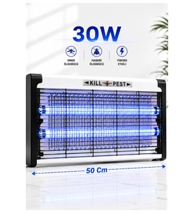 Carbon KF-6030 Sinek Öldürücü Lamba Uv Işıklı 30W Elektrikli Sivrisinek Tuzağı Işıklı Cihaz