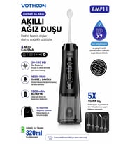 Şarjlı Ağız Duşu Diş Bakım Cihazı 4 Modlu Diş Arası Temizleyici 320ML 5 Başlıklı 1500 mAh Kablosuz