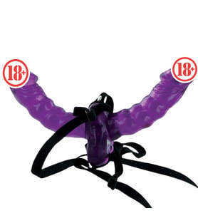 Pipedream Fetish Fantasy Series Double Delight Çift Taraflı Jel Strapon Purple