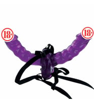 Pipedream Fetish Fantasy Series Double Delight Çift Taraflı Jel Strapon Purple