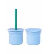 Ham+Hüp Pipetli Silikon Bardak Seti Mineral / Aqua Green