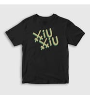 Presmono Unisex Çocuk Siyah Logo Band Xiu Xiu T-Shirt 549352tt