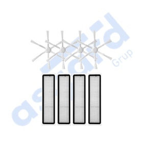 Dreame D10S, D10S PRO, D9 MAX GEN2 Uyumlu 4 Yan Fırça 4 Filtre PKT-iasgf0000205