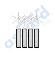 Dreame D10S, D10S PRO, D9 MAX GEN2 Uyumlu 4 Yan Fırça 4 Filtre PKT-iasgf0000205
