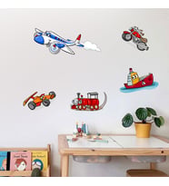 Dekor Loft Yarış Araçlarım Çocuk Odası Dolap ve Duvar Sticker