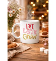 Northcity Let Love Grow Tasarımlı Porselen Kupa – Sevgi Temalı Özel Hediye Kupası