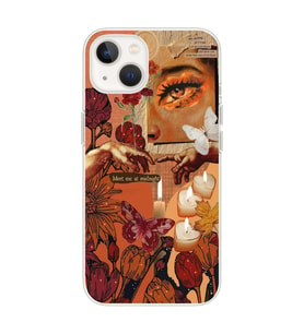Iphone 14 Plus Uyumlu Eller Tablosu Aesthetic Tasarımlı Şeffaf Telefon Kılıfı