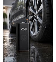 Kablosuz Lastik Şişirme Kompresörü Dijital Ekranlı Powerbank Özellikli Hava Pompası