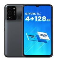 Tecno Spark 8c 128Gb Siyah ( Outlet-Yenilenmiş-İkinciel)