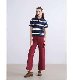 LCW Modest Bordo Wideleg Kadın Jean Pantolon