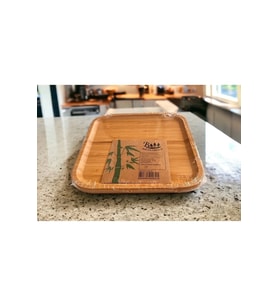 Bambu Kare Tabak 20 * 20 * 1.5 Cm Royaleks-KR2020