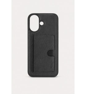 iPhone 17 Kartlıklı Standlı Lüx Kılıf Siyah
