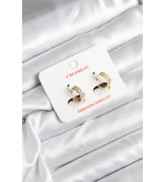 14K Gold Renk Kaplama CM Kadın Küpe 5886 - SSSSSS1578-4652