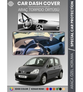 RENAULT MODUS (2004-2012) Torpido Örtüsü Ön Göğüs Koruma Torpido Koruma Tam Uyum Çatlamayı Önler