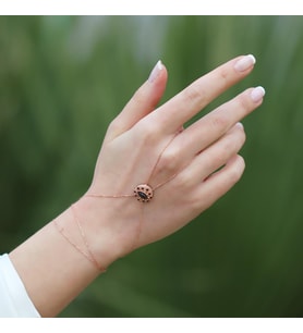 Göz Modeli Rose Gold Gümüş Şahmeran