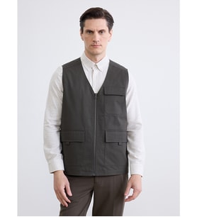 LCWAIKIKI Classic Haki Regular Fit Erkek Yelek